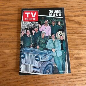 Vintage TV Guide Feb 12-18 1983 So Long MASH Farewell Salute Alan Alda Cover